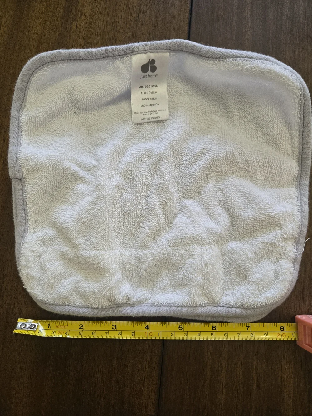Set Of 2 Grey&White Washclothes Baby/Toddler/Kid